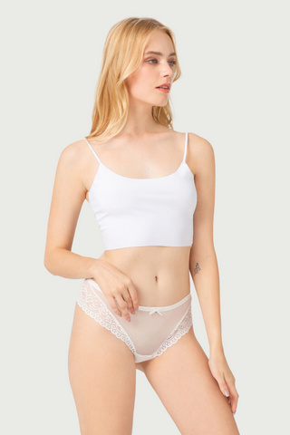 Tanga con encaje frontal