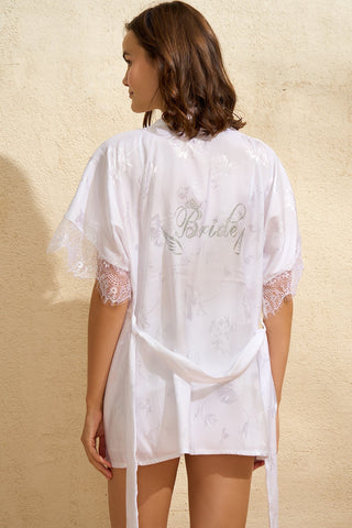 Anil - Conjunto Homewear 3 piezas de Satén - GLOYRA -