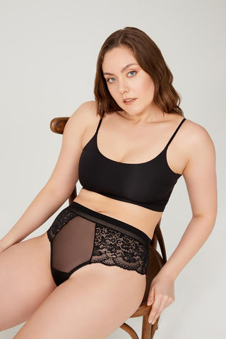 Cottonhill - Tanga detallado de encaje - GLOYRA -
