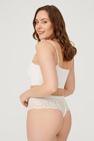 Cottonhill - Tanga detallado de encaje - GLOYRA -
