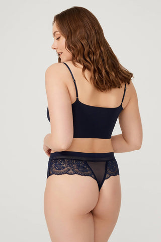 Cottonhill - Tanga detallado de encaje - GLOYRA -