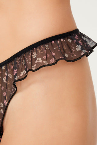 Cottonhill - Tanga Frilly de tul - GLOYRA -